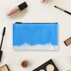 Blue Sky Clouds Day Cosmetic Bag (Small) 