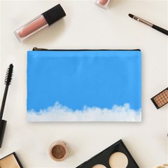 Blue Sky Clouds Day Cosmetic Bag (Medium) 