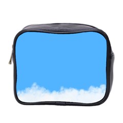 Blue Sky Clouds Day Mini Toiletries Bag 2-Side