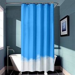 Blue Sky Clouds Day Shower Curtain 36  X 72  (stall) 