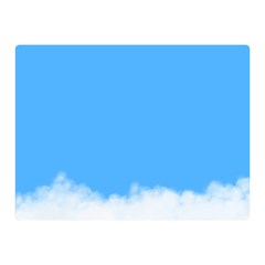 Blue Sky Clouds Day Double Sided Flano Blanket (mini) 