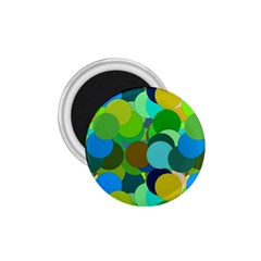 Green Aqua Teal Abstract Circles 1 75  Magnets by Simbadda