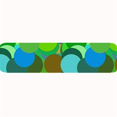 Green Aqua Teal Abstract Circles Large Bar Mats