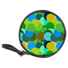 Green Aqua Teal Abstract Circles Classic 20-cd Wallets