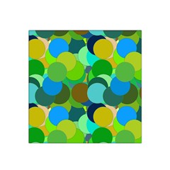 Green Aqua Teal Abstract Circles Satin Bandana Scarf