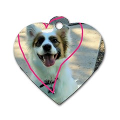 I Love You Dog Tag Heart (one Side)