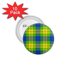 Spring Plaid Yellow 1 75  Buttons (10 Pack) by Simbadda