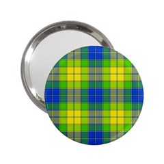 Spring Plaid Yellow 2 25  Handbag Mirrors