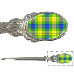 Spring Plaid Yellow Letter Openers