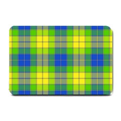 Spring Plaid Yellow Small Doormat 