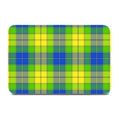 Spring Plaid Yellow Plate Mats