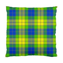 Spring Plaid Yellow Standard Cushion Case (one Side) by Simbadda