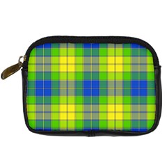 Spring Plaid Yellow Digital Camera Cases by Simbadda