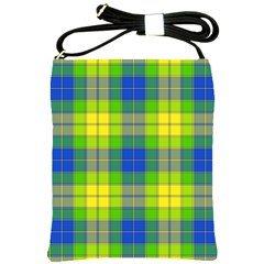 Spring Plaid Yellow Shoulder Sling Bags