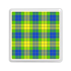 Spring Plaid Yellow Memory Card Reader (square) 