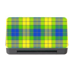 Spring Plaid Yellow Memory Card Reader With Cf