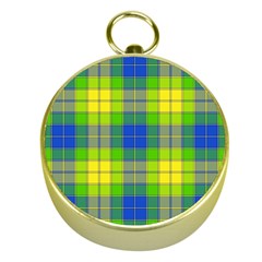 Spring Plaid Yellow Gold Compasses by Simbadda