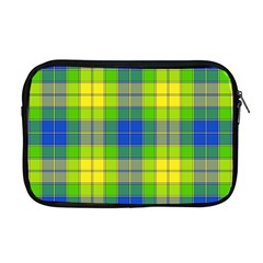 Spring Plaid Yellow Apple Macbook Pro 17  Zipper Case by Simbadda