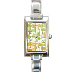 Angerine Blenko Glass Rectangle Italian Charm Watch by Simbadda