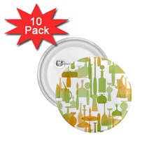 Angerine Blenko Glass 1 75  Buttons (10 Pack)