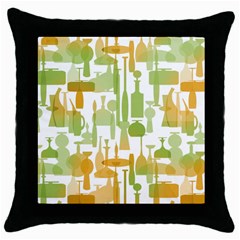 Angerine Blenko Glass Throw Pillow Case (black)