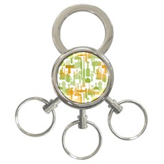 Angerine Blenko Glass 3-ring Key Chains by Simbadda