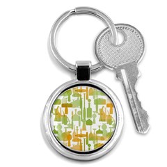 Angerine Blenko Glass Key Chains (round) 