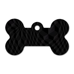 Pattern Dark Texture Background Dog Tag Bone (two Sides)