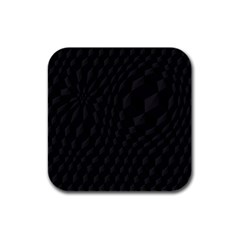 Pattern Dark Texture Background Rubber Square Coaster (4 Pack)  by Simbadda