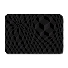 Pattern Dark Texture Background Plate Mats by Simbadda