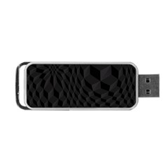 Pattern Dark Texture Background Portable Usb Flash (one Side)