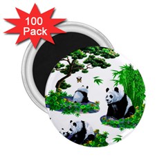 Cute Panda Cartoon 2 25  Magnets (100 Pack) 