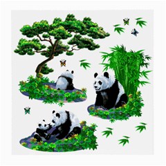 Cute Panda Cartoon Medium Glasses Cloth by Simbadda