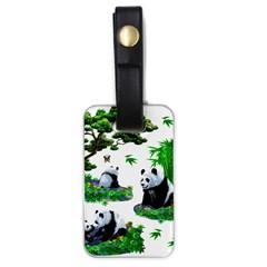 Cute Panda Cartoon Luggage Tags (one Side) 