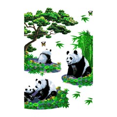 Cute Panda Cartoon Shower Curtain 48  X 72  (small)  by Simbadda