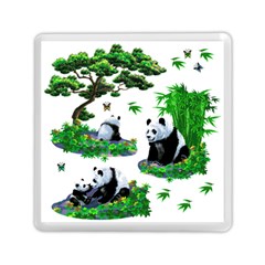 Cute Panda Cartoon Memory Card Reader (square) 