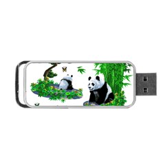 Cute Panda Cartoon Portable Usb Flash (one Side)