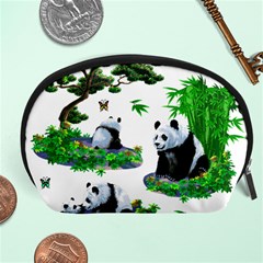 Cute Panda Cartoon Accessory Pouches (large) 