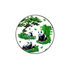 Cute Panda Cartoon Hat Clip Ball Marker by Simbadda