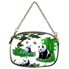 Cute Panda Cartoon Chain Purses (two Sides)  by Simbadda