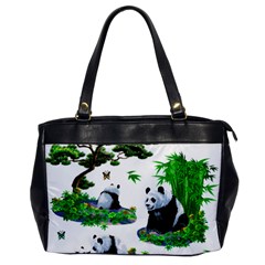 Cute Panda Cartoon Office Handbags by Simbadda