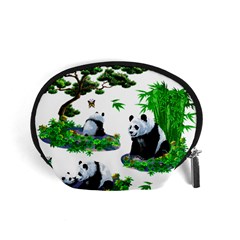 Cute Panda Cartoon Accessory Pouches (small) 