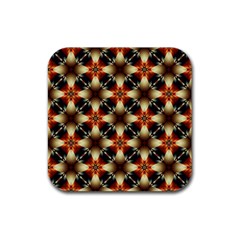 Kaleidoscope Image Background Rubber Coaster (square)  by Simbadda