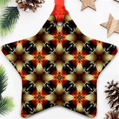 Kaleidoscope Image Background Star Ornament (two Sides) by Simbadda