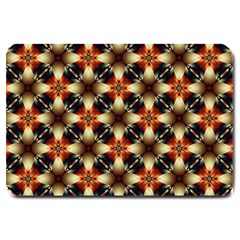 Kaleidoscope Image Background Large Doormat  by Simbadda