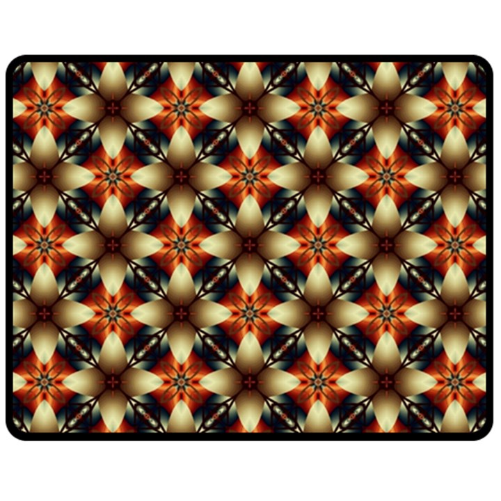 Kaleidoscope Image Background Double Sided Fleece Blanket (Medium) 