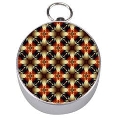 Kaleidoscope Image Background Silver Compasses