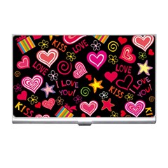 Love Hearts Sweet Vector Business Card Holders