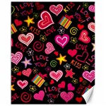 Love Hearts Sweet Vector Canvas 16  x 20   15.75 x19.29  Canvas - 1