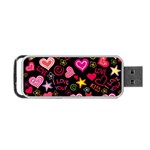 Love Hearts Sweet Vector Portable USB Flash (One Side) Front